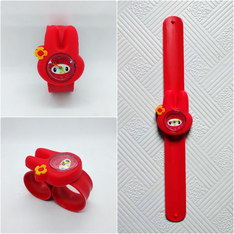 Dobrej jakości królik Anime zegarek studencki dla dziewczynek zegar moda Flamingo zegarki dzieci zegarki dla dzieci cyfrowy zegarek kwarcowy