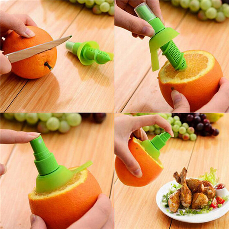 Dapur Manual Lemon Sprayer Jus Buah Citrus Spray Tangan Alat Dapur Alat Memasak Gadget Jus Jeruk Peras Tangan Juicer