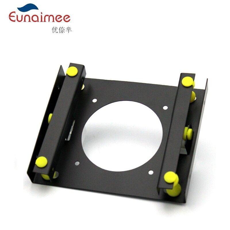 CD-ROM Space 3.5" to 2.5 HDD Hard Disk Drive Damping Converter Adapter Bracket Caddy Tray with 8cm Fan Position For PC Computer