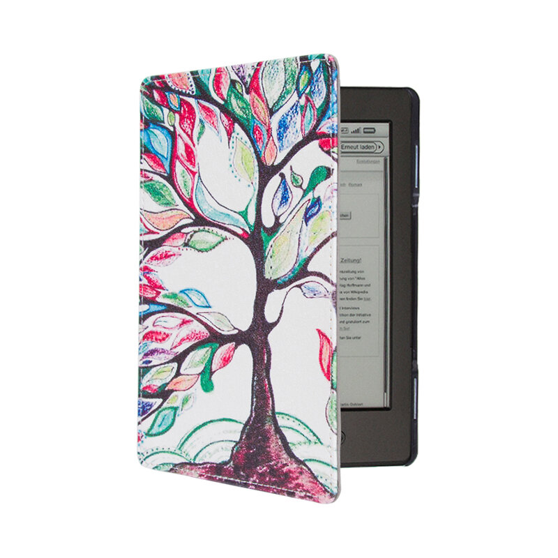 1 Buah Casing Sampul Kulit untuk Pembaca E-book Amazon Kindle 4/5 6 "Inci (Tidak Cocok untuk Kindle Touch)