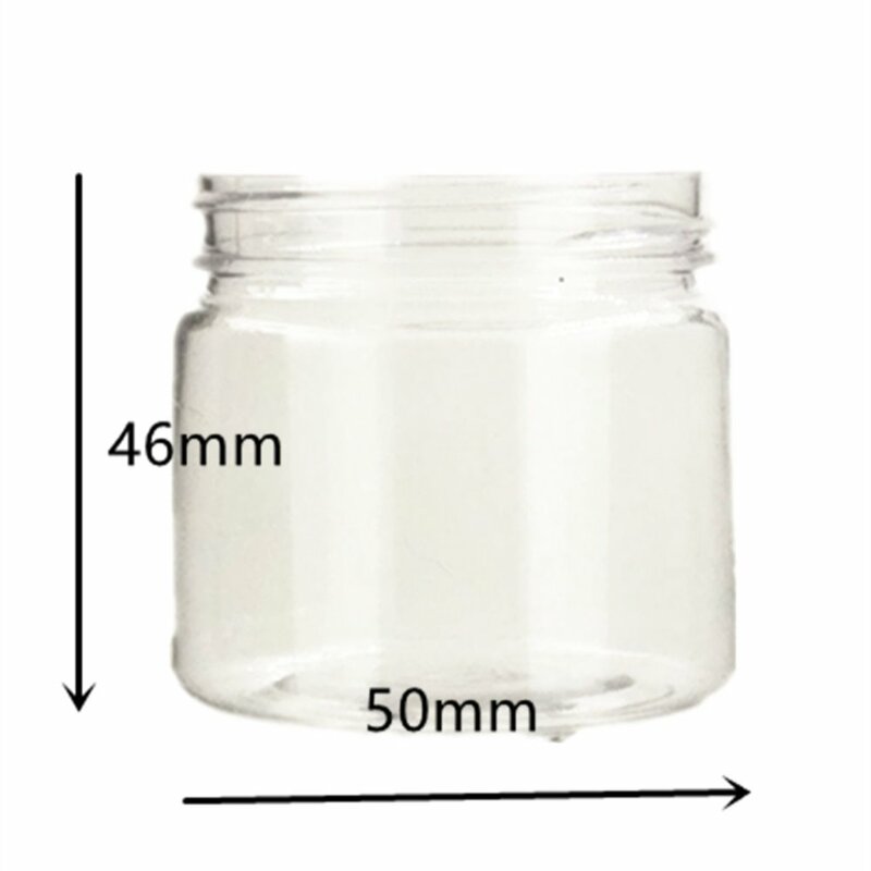 1oz 30ml/50ml/60ml/80g round plastic pet jar with gold aluminium cap ,cream    Storage sample Cosmetic  Packaging,container,pot