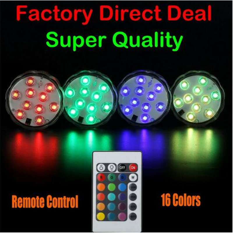 Factory Direct Deal KITOSUN 3AAA Replaceable Battery Operated RGB Color Changing Submersible Vase LED Light Base for Centerpiece