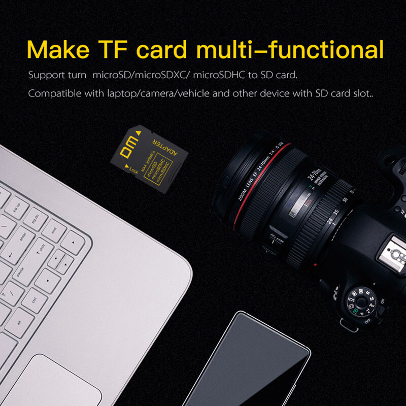 DM SD-T2 การ์ดหน่วยความจำอะแดปเตอร์ SD2.0 comptabile microSD microSDHC microSDXC รองรับ max ความจุ 2 TB micro sd Card reader