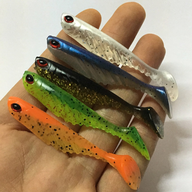 1 sztuk nowy żywy robak przynęty miękkie 7cm 2.8g sztuczne przynęty Wobbler Carp Fishing Tackle Shad silikonowe