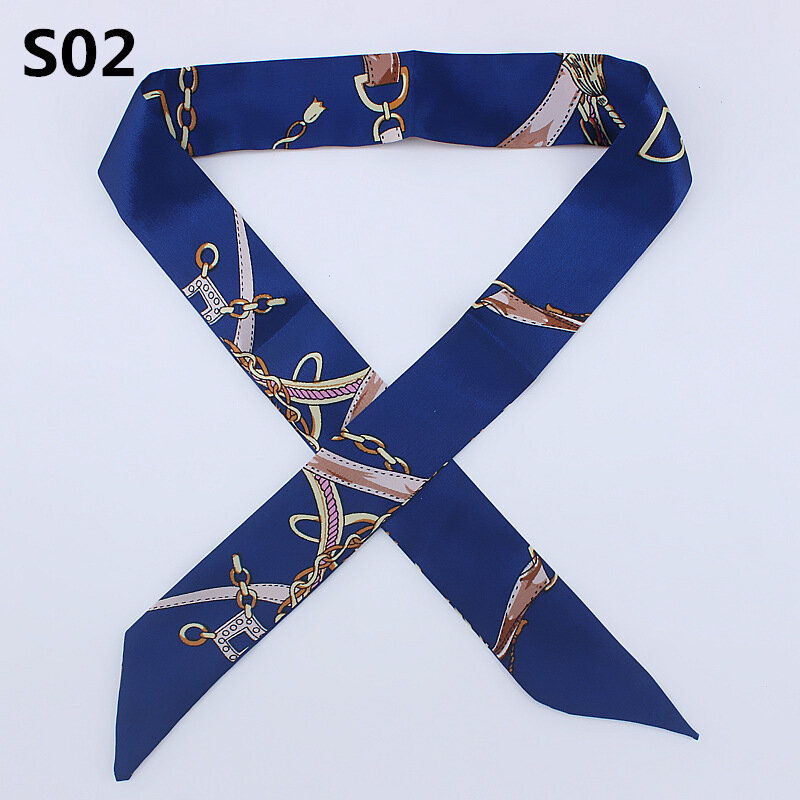 On-Sale 2024 New Arrivals  Print Silk Scarf Women Small Bag Ribbon Fashion Female Hair Ribbons Fashion Handbag Scarves