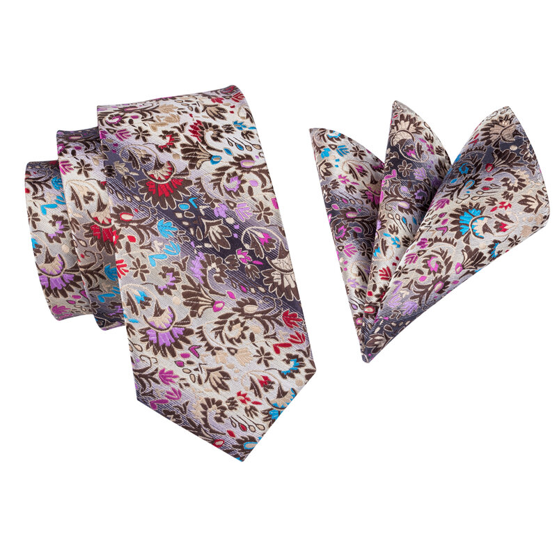 Hi-Tie New Fashion Floral Tie Luxury Silk Ties for Men 160cm long High Quality Mens Ties Cravatas 8cm Wide Male Neck Tie CZ-006
