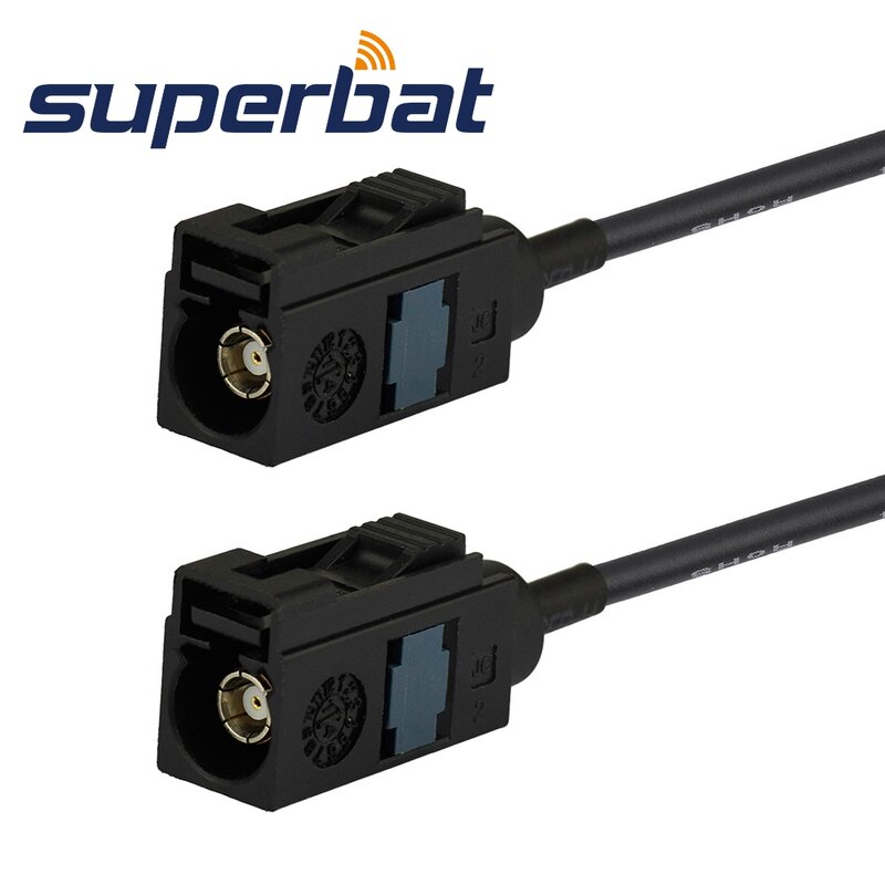 Superbat Balck Fakra "A" Jack to Female Pigtail Cable RG174 15cm RF Coaxial Cable