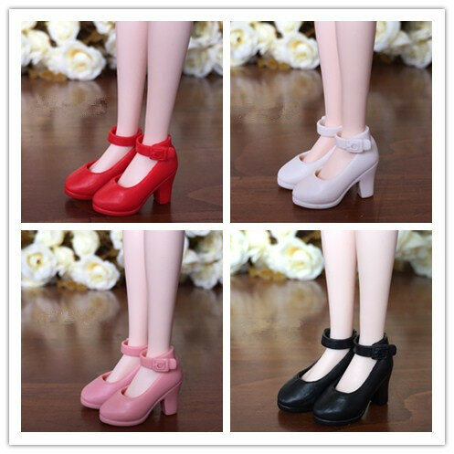 4 pair/lot 4 color mixed new arrival plastic licca shoes for licca