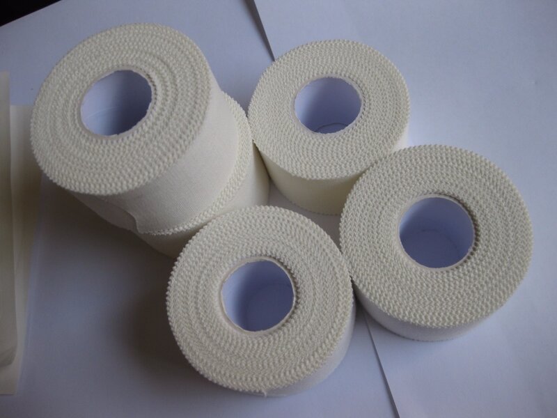 1rolls 3.8cm*10m white sports tape knee ankle bandage sports ankle wrist injury elastic strapping injuries tape athletic tape