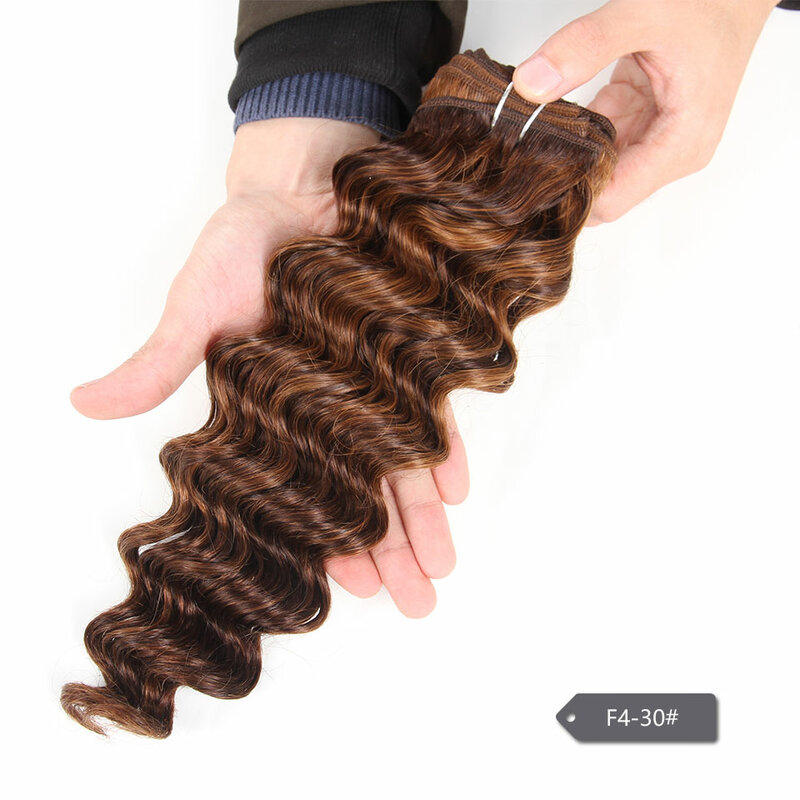 Sleek 1ชิ้นเท่านั้นบราซิล Deep Wave สีธรรมชาติมนุษย์ Deal P1B/30 P4/27 Remy Hair Extension