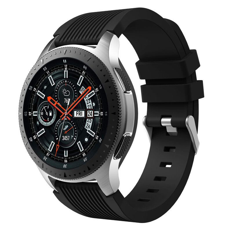 Спортивный мягкий силиконовый браслет, ремешок для наручных часов Samsung Galaxy Watch 46 мм, ремешок для замены умных часов, ремешок для наручных часов