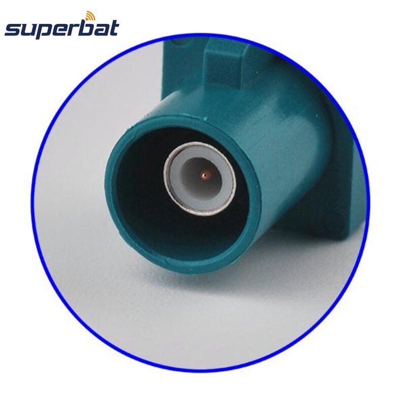 Superbat-Male موصل مثبت على مادة البولي فيلين ، Fakra Waterblue ، ترميز محايد ، 10