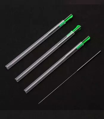 100 stücke Chinesischen Medizin Akupunktur Einweg Farbe Kunststoff Griff Schönheit Meridian Kegel Nadel Moxibustion Messer Medizinische Pflege
