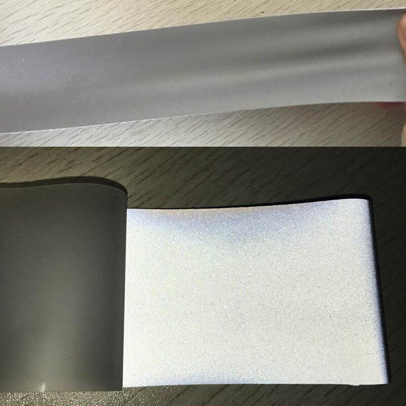 Roadstar kain elastis reflektif satu sisi dengan pita peringatan perak jahit di baju RS-T32