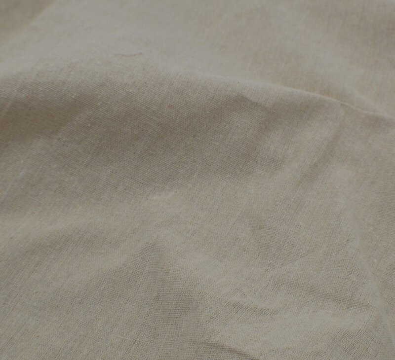 20 "X 62" Natural Kain Linen untuk Jarum Bordir Patchwork Costura Tissus Jahit Tekstil Tela Merasa Lusuh Chic tilda Boneka