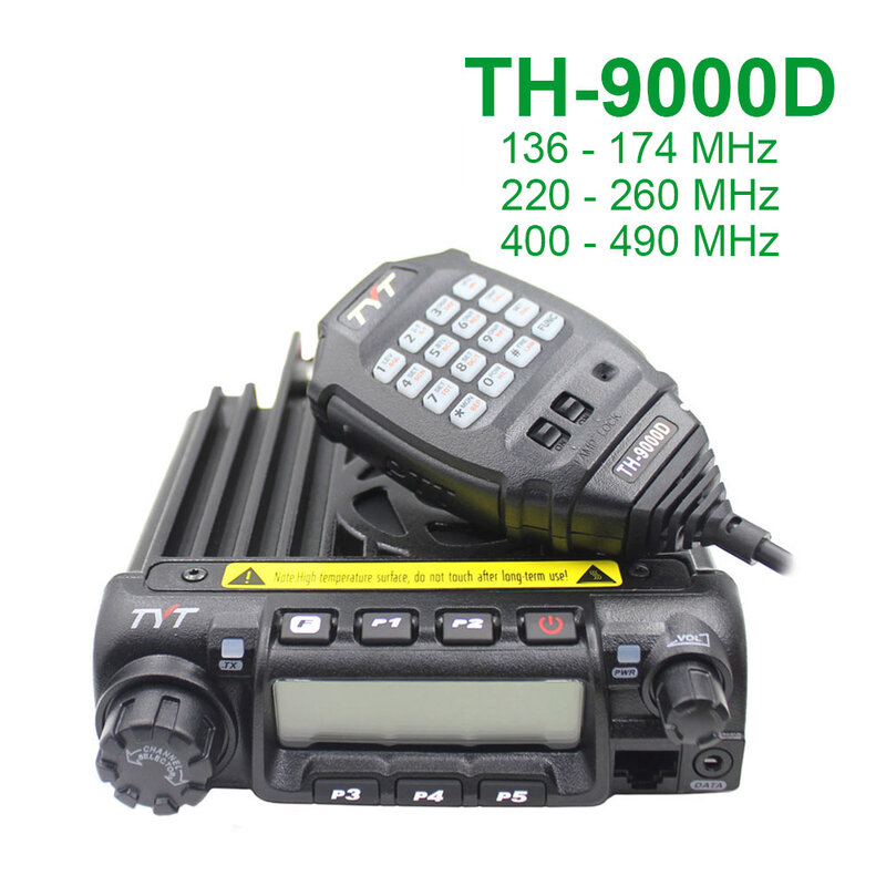 TYT راديو لاسلكي تخاطب ، TH-9000D ، VHF136-174MHz UHF400-490MHz ، 200CH ، 60 واط قوة فائقة ، عالية ومنتصف ، وانخفاض الطاقة للاختيار