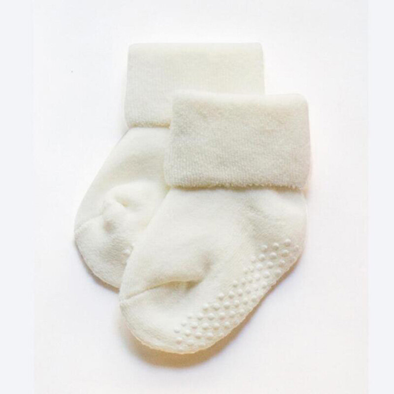 Chaussettes épaisses en coton non ald pour bébé, chaussettes de sol pour tout-petits, automne et hiver, nouveau