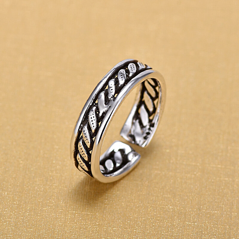 2018 novas chegadas retro prata cor anéis abertos para mulheres anel de jóias de moda
