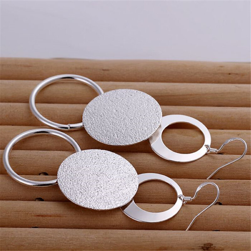 silver color Earrings New Listing fashion jewelry holiday gifts classic retro earrings free shipping e012