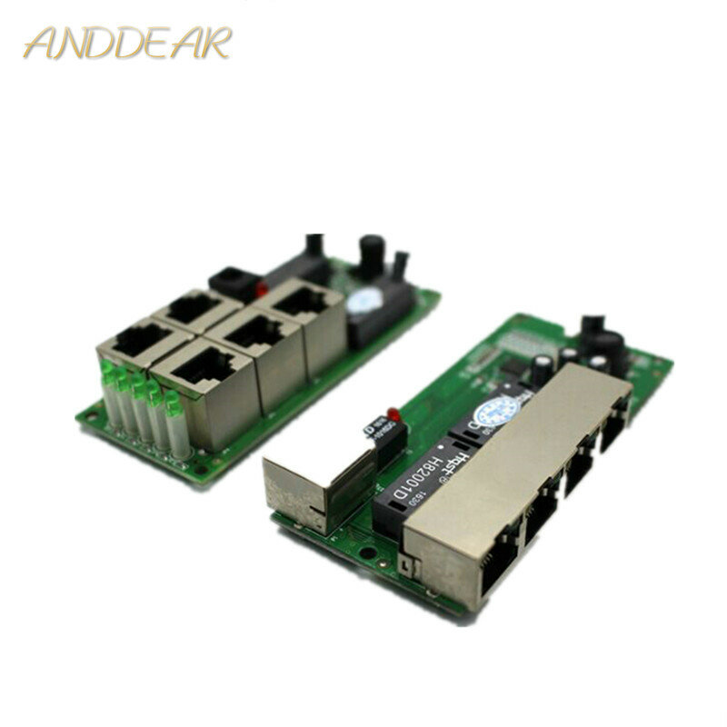 OEM Kualitas Tinggi Mini Harga Murah 5 Port Switch Modul Manufaturer Perusahaan Papan PCB 5 Port Ethernet Jaringan Switch Modul