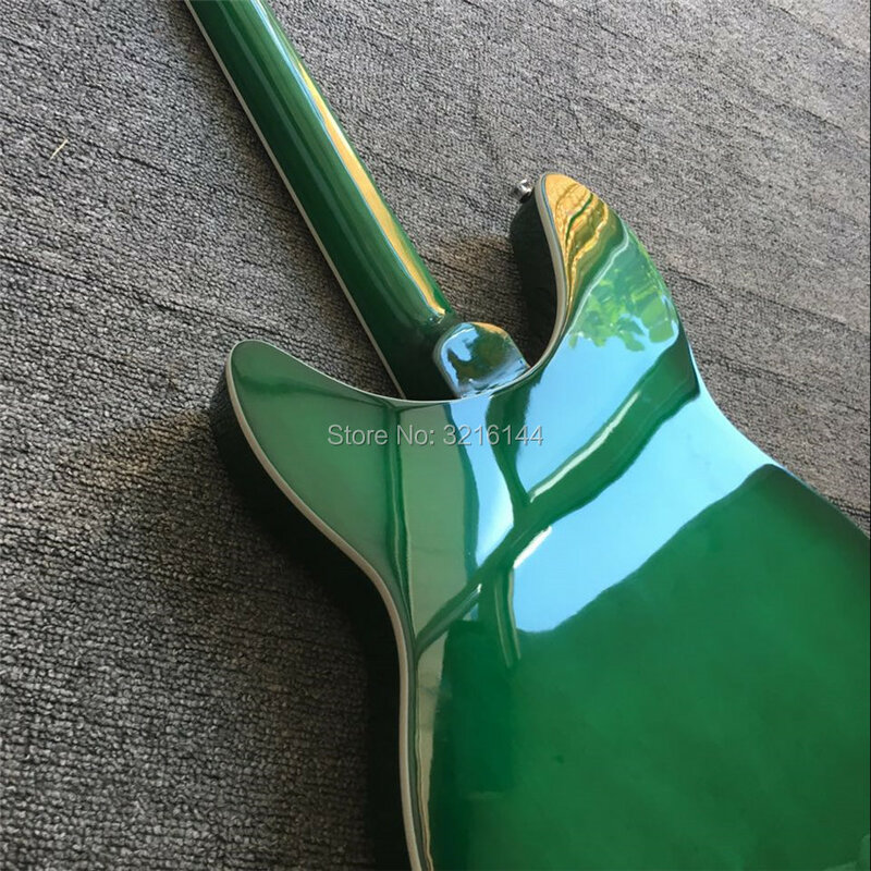Guitare électrique verte à corps Semi creux Rick 360, 12 cordes de couleur Cherry burst, toutes les couleurs sont disponibles, vente en gros