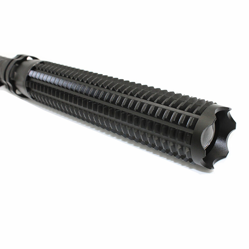 4W Q5 LED 1000LM Flashlight Retractable Tactical Baseball Torch Baton Self-Defense Lamp For Emergency 18650 / AAA Battery