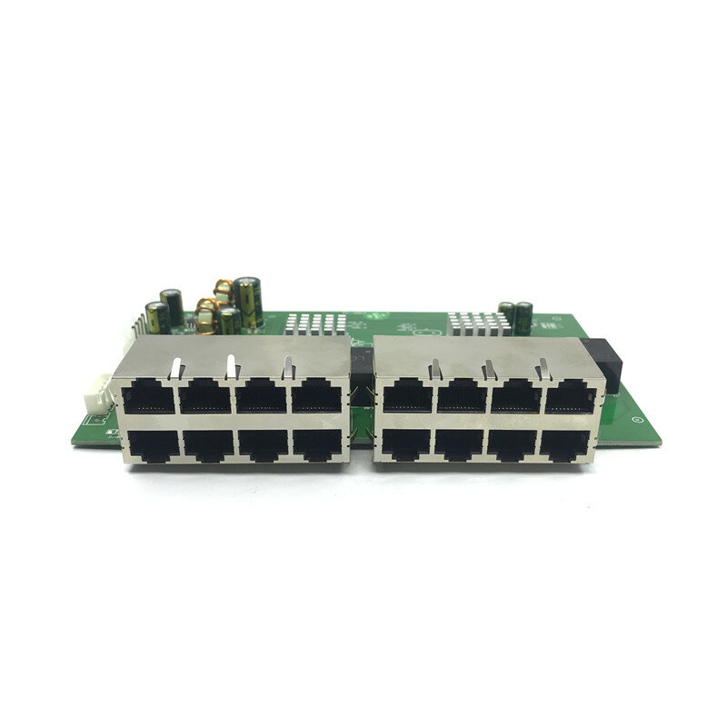 OEM Model Baru 16 Port Gigabit Switch Desktop RJ45 Ethernet Switch 10/100/1000 Mbps LAN Switch Hub 16 Portas Papan Utama