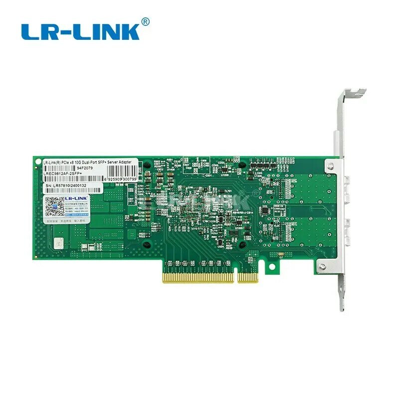 LR-LINK 9812af-2sfp + porta dupla 10gb ethernet placa de rede pci express adaptador de servidor de fibra óptica nic broadcom bcm57810s