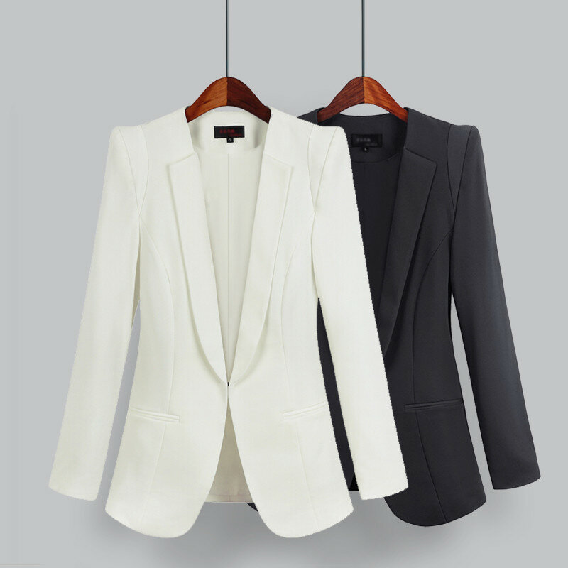 2024 giacca Blazer coreana giacca donna autunno primavera nuova manica lunga colletto dentellato giacca da lavoro vestito 3XL 4XL 5XL R654