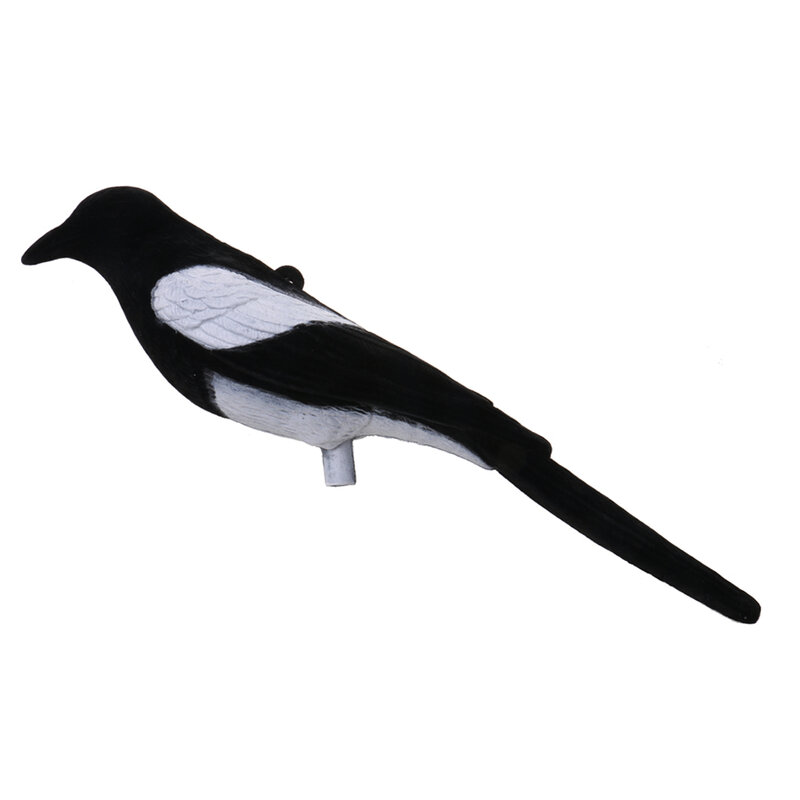 1 Pc Flocked Magpie Full Bodyขนาดนกล่าสัตว์DecoysสำหรับLarsenกับดักกรงDecoyการล่าสัตว์Decoyingอุปกรณ์เสริมสวน