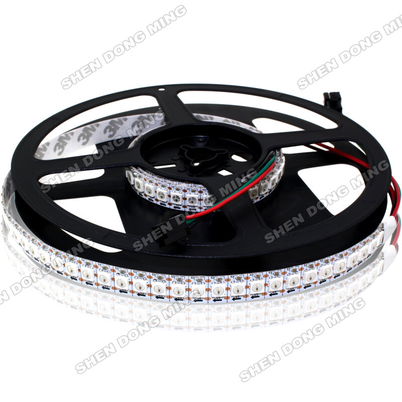 100m/lot WS2812 led strip pixel,144led 144IC/m DC5V built-in IC white/black PCB  led digital strip CE and RoHS approved