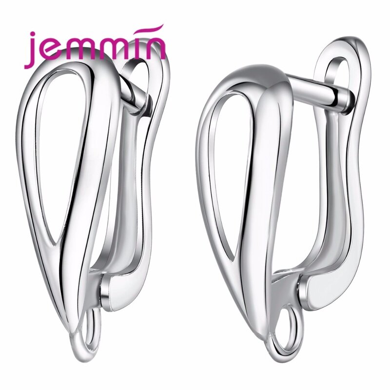 Factory Price  Simple Style DIY Jewelry Accessories 925 Sterling Silver Hoop Earrings For Women Girls Party Jewelry