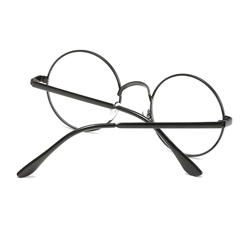 Gafas clásicas redondas transparentes para mujer, montura de lentes postizas, montura circular Vintage, 2023