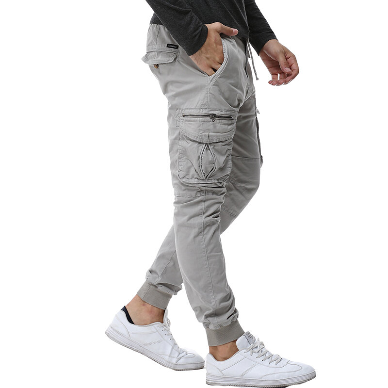 Celana panjang kargo taktis pria, celana panjang tentara militer Jogger pita Hip Hop Musim Semi 2024 untuk lelaki 38