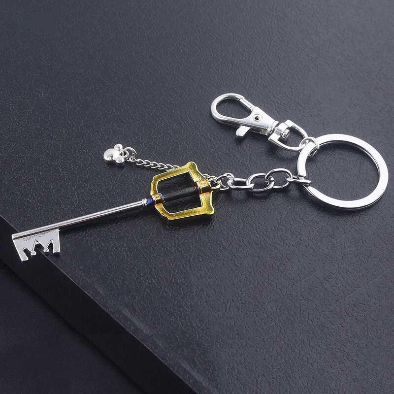Game Kingdom Hearts Sora Key Keychain Keyblade Weapon Model Removable Metal Keyring Men Car Women Bag Accessories Jewelry