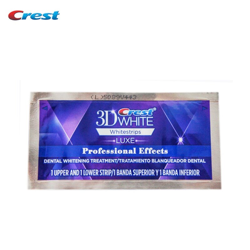 Professional 3D สีขาว Whitestrips LUXE Professional Effects ต้นฉบับ Oral สุขอนามัยฟอกสีฟัน100% Original