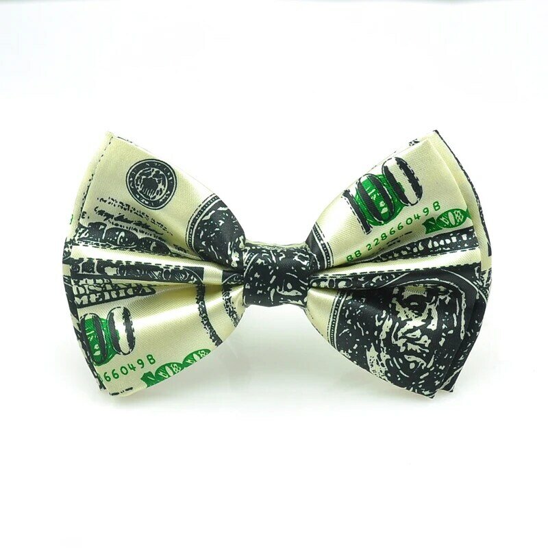 New Women Men "us Dollar Money" Set di papillon con bretelle Y-back Set di chiavi per pianoforte Office Casual Bowtie Cravat Set Gift Design