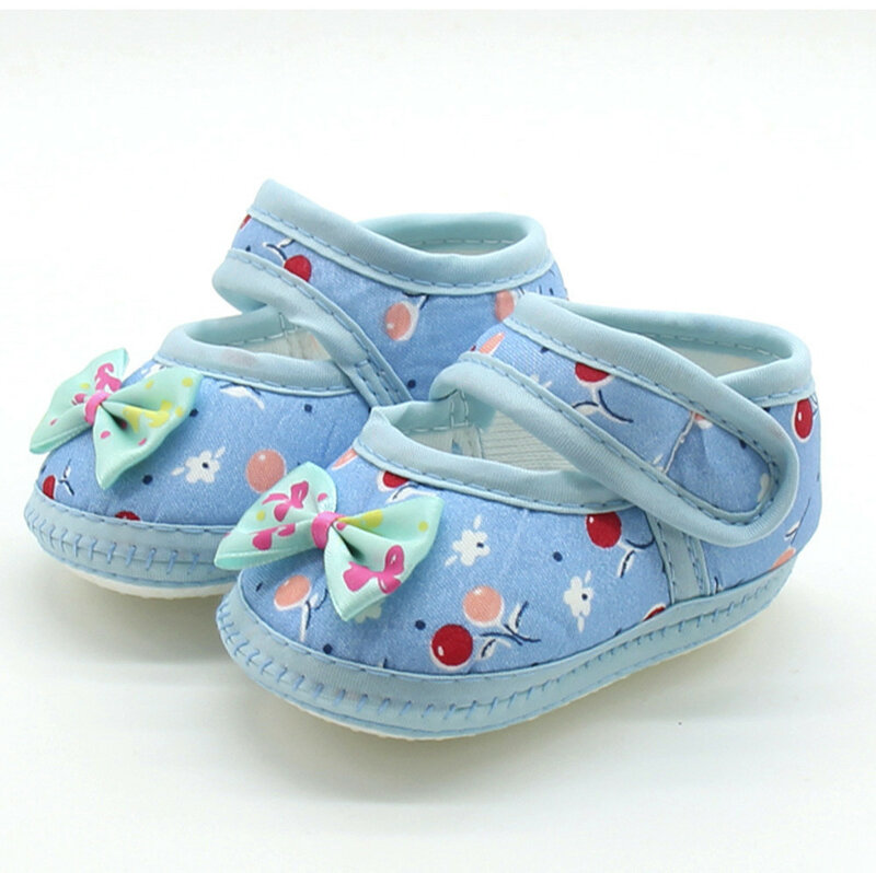 Zapatos – chaussures à nœud pour nouveau-né fille, semelle souple, chaussures chaudes et décontractées pour les premiers pas des tout petits