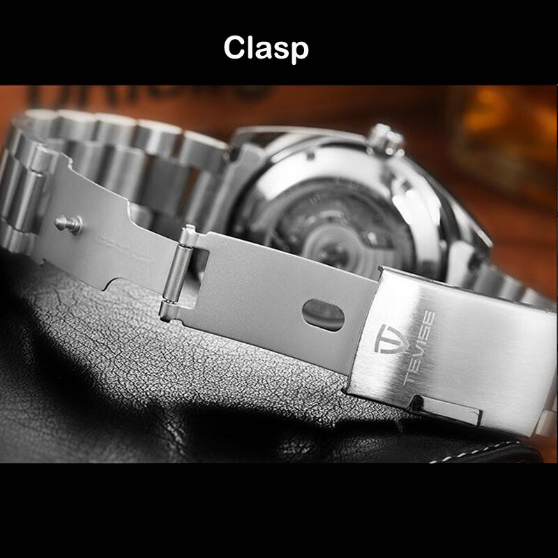Drop Shipping vendita calda Tevise Brand Men orologio meccanico automatico Fashion Luxury orologio maschile in acciaio inossidabile Relogio Masculino