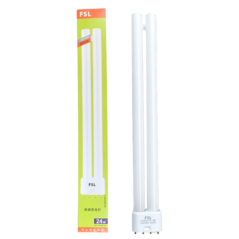 Tubo fluorescente PL-L 2G11, lámpara de ahorro de energía CFL de 4 pines, Bombilla de ahorro de energía, tubos H, blanco y amarillo, 18W, 24W, 36W, 40W