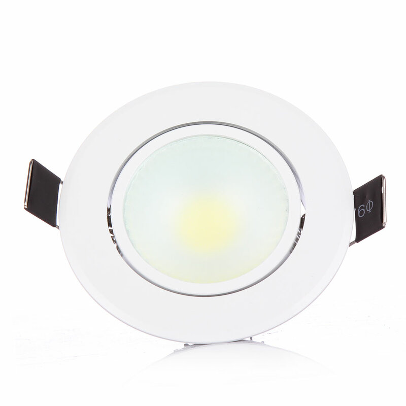50PCS DHLShip Recessed Led COBDownlight dimmable AC85-265V 5W 10W Ceiling Lamp Indoor Lighting with Led driver Led Spot Lighting
