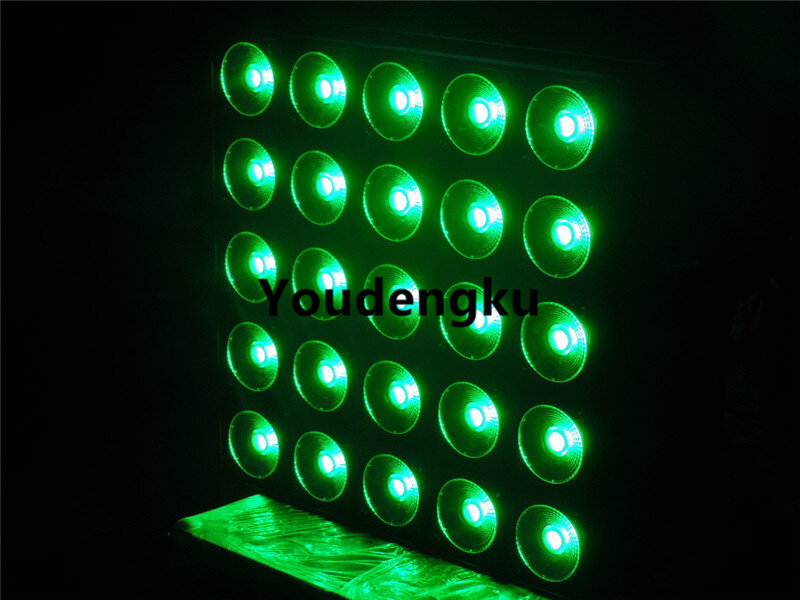 8 pezzi 5x5 matrice di led dmx 30 w discoteca ha condotto la luce 3in1 led matrix array led rgb matrix luce della fase