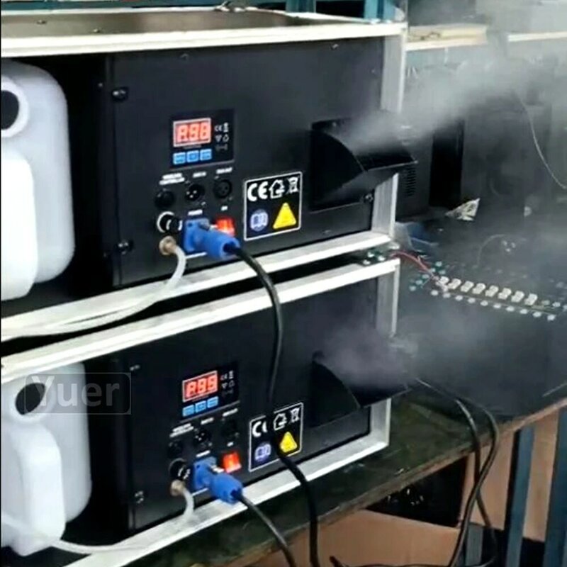 4 pz/lotto 1500W Haze Smoke Hazer Mist Fog Machine macchina del fumo per effetti speciali con DMX512 e telecomando