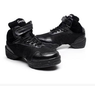 Kulit Pria Modern Sepatu Putih Empat Persegi Kebugaran Tari Jazz Sepatu Pria Olahraga Sepatu Anak Tari Sepatu Sneaker