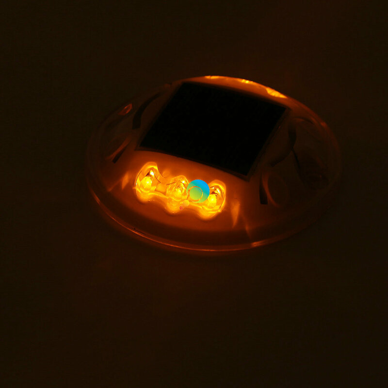 プラスチック製の光が点滅するソーラーユニット,新しいデザイン,黄色,LEDライト付き