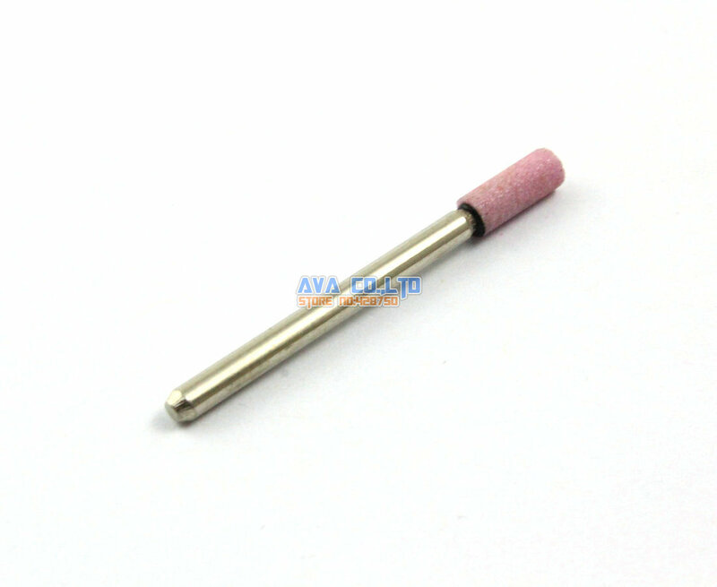 20 Pieces 4x10mm Mounted Point Pink Aluminum Oxide Abrasive Grinding Stone Bit 3mm Shank