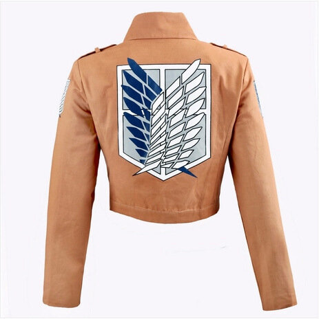 Костюм для косплея «атака на Титанов» 3 шт., кожаные шорты, пиджак, шаль, пояс, костюм для косплея, Микаса Акермана