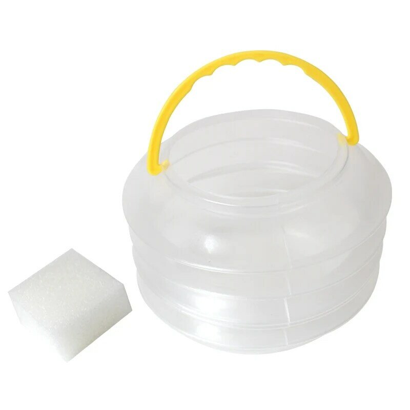 Portable Foldable Paint Brush Washer With A Sponge Holder Cleaning Case Plastic Painting Washing Bucket