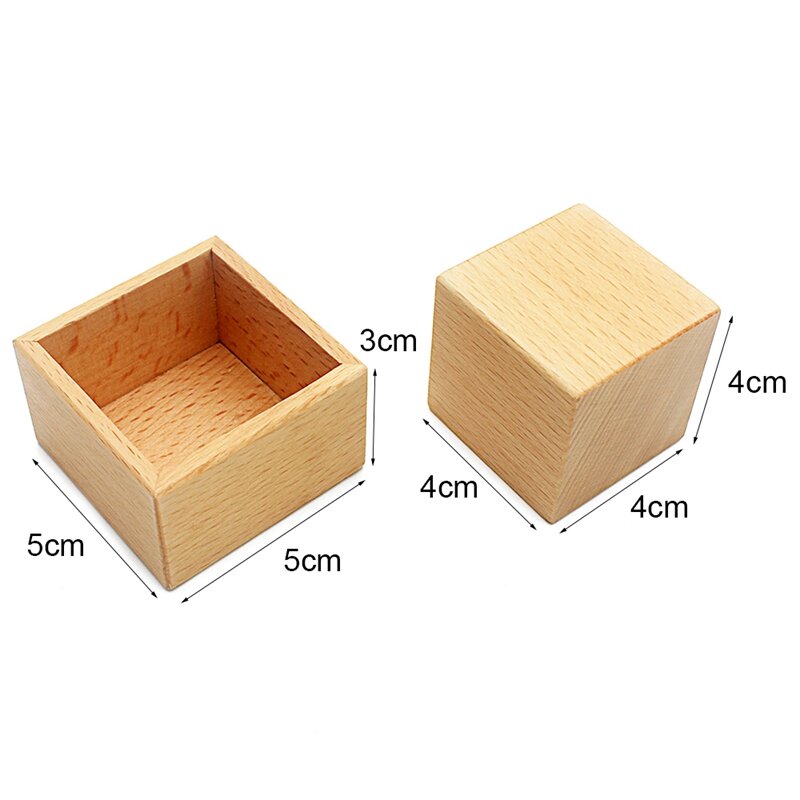 5Pcs 	Infant & Toddler Toys Montessori Wooden 3D Object Fitting Exercise Early Education Preschool Practical Life Toys for Baby