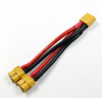 10 см XT60 разъем 1 папа 2 Женский 12AWG параллельный Соединительный кабель для зарядного устройства